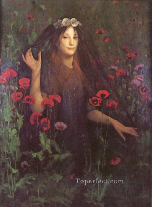 Death The Bride Pre Raphaelite Thomas Cooper Gotch Oil Paintings